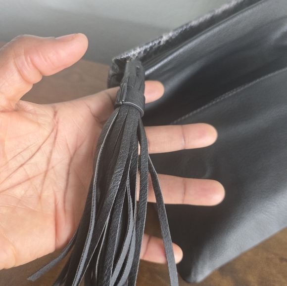 Jen & Co Womens Bag Snake Embossed Clutch Purse Shoulder Removable Straps - Picture 10 of 16